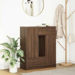 vidaXL Bufeta cu sertare si usi Stejar maro 73x31x90 cm GartenMobel Dekor (861856) Comoda
