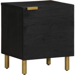 vidaXL Noptiera, negru, 40x33x46 cm, lemn masiv de mango GartenMobel Dekor (4017644)