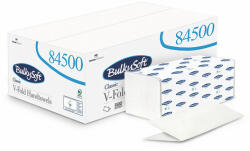  BulkySoft Classic V hajtogatott kéztörlő, 2 rétegű, hófehér, 24x21 cm, 200 lap, 100% cellulóz, 20 csomag/karton