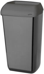 Celtex falra szerelhető, nyitott fedeles kuka, 23 L fekete - diamanteclean