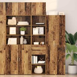vidaXL Bufet cu sertar Lemn Vechi 45 x 42, 5 x 185 cm Lemn compozit GartenMobel Dekor (3402638) Comoda