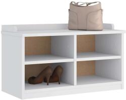 vidaXL Banca pentru hol „SANDNES alba 87x40x50 cm, lemn masiv de pin GartenMobel Dekor (4010459)