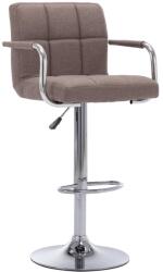 vidaXL 283418 Bar Stool Taupe Fabric GartenMobel Dekor (283418)