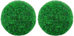 vidaXL Bile de arbusti cimisir artificiali, 2 buc. , 27 cm GartenMobel Dekor (315479)