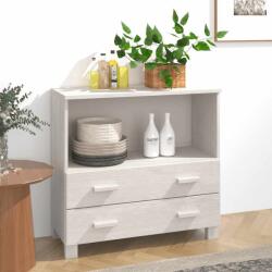 vidaXL Servanta „HAMAR, alb, 85x35x80 cm, lemn masiv de pin GartenMobel Dekor (340497) Comoda
