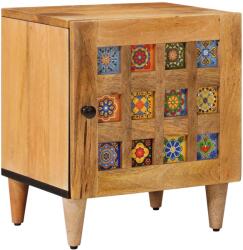 vidaXL Dulap de noapte din lemn masiv de mango, 40x33, 5x46 cm, model decorativ (4018256)