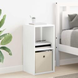 vidaXL Noptiera cu sertar Alb 30, 5 x 27 x 59, 5 cm Lemn compozit GartenMobel Dekor (8000612)