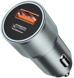 BWOO Incarcator auto 12-24V 38W 1x USB-C PD 20W + 1x USB-A QC 18W BWOO BO-CC73 (BO-CC73)