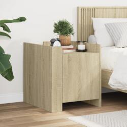 vidaXL Noptiera, stejar sonoma, 45x50x50 cm, lemn prelucrat GartenMobel Dekor (848299)