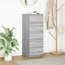 vidaXL Bufeta cu sertare Gri Sonoma 37, 5x35x99 cm Lemn prelucrat GartenMobel Dekor (861765) Comoda