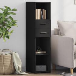 vidaXL Dulap înalt, negru, 30x42, 5x124 cm, lemn prelucrat GartenMobel Dekor (846153) Comoda