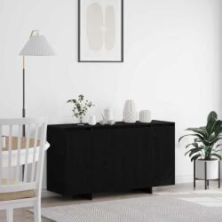 vidaXL Bufet Stejar Negru 135 x 41 x 75 cm Lemn compozit GartenMobel Dekor (3333895) Comoda
