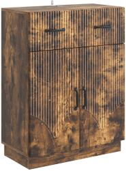 vidaXL Bufet cu sertar Stejar fumuriu 66 x 34, 5 x 87 cm Lemn prelucrat GartenMobel Dekor (895330) Comoda