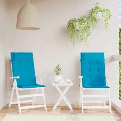 vidaXL Perne de scaun cu spatar înalt, 2 buc, bleu, tesatura Oxford GartenMobel Dekor (361886)