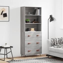 vidaXL Dulap înalt, gri sonoma, 69, 5x34x180 cm, lemn compozit GartenMobel Dekor (3189355) Comoda