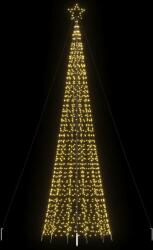 vidaXL Pom de Craciun LED cu tepi 1534 LED-uri Alb Cald 500 cm GartenMobel Dekor (4016404)