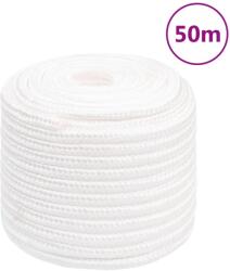 vidaXL Franghie de barca, alb complet, 16 mm, 50 m, polipropilena GartenMobel Dekor (152573)