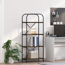 vidaXL Raft pentru carti Stejar afumat 60 x 30 x 146 cm Lemn compozit GartenMobel Dekor (879859) Biblioteca