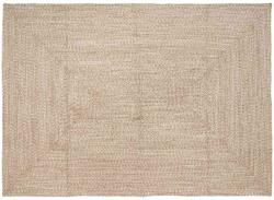 vidaXL Covor Natural si alb 160 x 230 cm Iuta GartenMobel Dekor (42010481) Covor