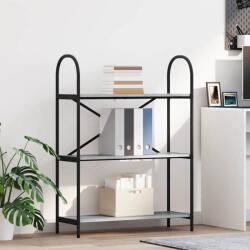 vidaXL Raft pentru carti sonoma gri 80 x 30 x 109 cm Lemn compozit GartenMobel Dekor (879902) Biblioteca