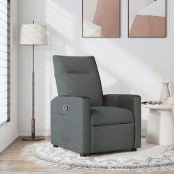 vidaXL Fotoliu rabatabil gri închis, material textil GartenMobel Dekor (4104826)
