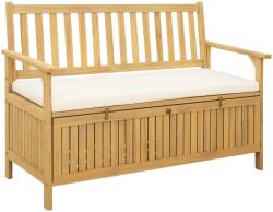 vidaXL Banca cu spatiu de depozitare cu perna cu usa 120 x 63 x 84 cm GartenMobel Dekor (42026791)