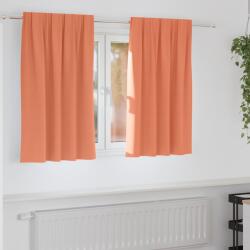 vidaXL Perdele Opaque cu Inel 2 pcs Terracota 140 x 140 cm Poliester GartenMobel Dekor (4107523)