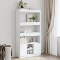 vidaXL Dulap înalt, alb, 92x33x180 cm, lemn prelucrat GartenMobel Dekor (3309618) Biblioteca
