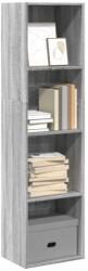 vidaXL Biblioteca, gri sonoma, 40x30x152 cm, lemn prelucrat GartenMobel Dekor (857881) Biblioteca