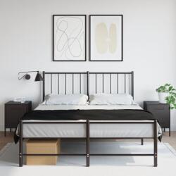 vidaXL Noptiere, 2 buc. , negru, 36x39x50, 5 cm, otel GartenMobel Dekor (842911)