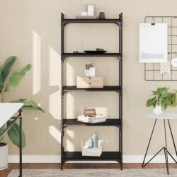 vidaXL Biblioteca cu 5 niveluri, negru, 60x30x154 cm, lemn prelucrat GartenMobel Dekor (837657) Biblioteca