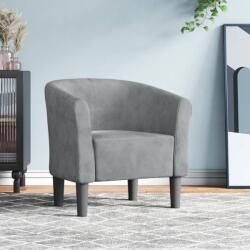 vidaXL Fotoliu tip cuva, gri închis, catifea GartenMobel Dekor (356442)