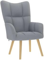 vidaXL Scaun de relaxare, gri deschis, material textil GartenMobel Dekor (4016767)