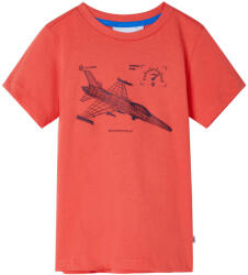 vidaXL Tricou pentru copii, rosu deschis, 128 GartenMobel Dekor (11652)