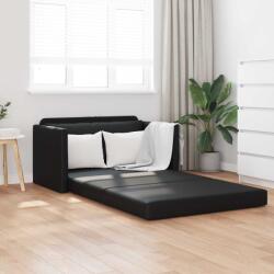 vidaXL Pat canapea Negru 124 x 71 x 78 cm Piele artificiala GartenMobel Dekor (4106713) Canapea