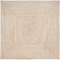 vidaXL Covor Basketweave Natural si alb 300 x 300 cm Iuta GartenMobel Dekor (42010486) Covor