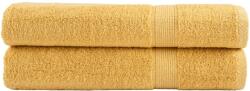 vidaXL Prosoape premium SOLUND 2 buc auriu 100x200cm 600gsm GartenMobel Dekor (137293) Prosop