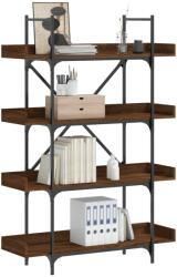 vidaXL Biblioteca cu 4 niveluri, stejar maro, 100x33x145, 5 cm, lemn GartenMobel Dekor (837696) Biblioteca