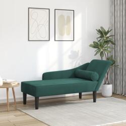 vidaXL Fotoliu sezlong cu perne, verde închis, catifea GartenMobel Dekor (4007590)