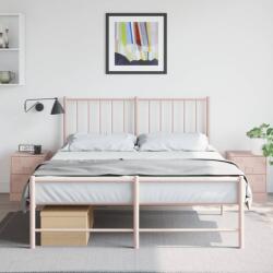 vidaXL Noptiere, 2 buc. , roz, 34, 5x39x44 cm, otel GartenMobel Dekor (841622)