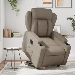 vidaXL Fotoliu rabatabil electric cu ridicare, cappuccino GartenMobel Dekor (3204564)