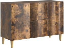 vidaXL Bufet cu sertar Stejar fumuriu 89 x 34, 5 x 60 cm Lemn prelucrat GartenMobel Dekor (894660) Comoda