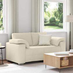 vidaXL Canapea cu 2 locuri Bej 160 cm Material textil din in GartenMobel Dekor (4105226) Canapea