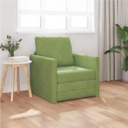 vidaXL Pat canapea Verde deschis 74 x 77 x 81 cm Catifea GartenMobel Dekor (4106619) Canapea
