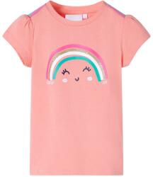 vidaXL Tricou pentru copii, corai deschis, 116 GartenMobel Dekor (11116)