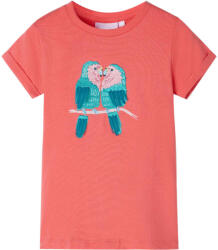 vidaXL Tricou pentru copii, corai, 116 GartenMobel Dekor (11201)