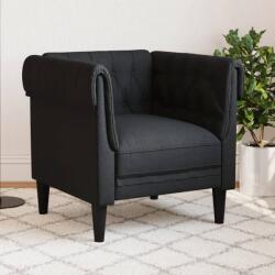 vidaXL Fotoliu Chesterfield, negru, material textil GartenMobel Dekor (372540) Canapea