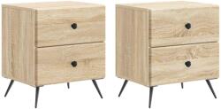 vidaXL Set 2 noptiere stejar sonoma, 4 sertare, 43 x 34, 5 x 47, 5 cm (895450)