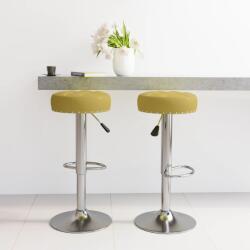 vidaXL Scaune de bar, 2 buc. , verde, material textil GartenMobel Dekor (332976)