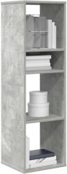 vidaXL Biblioteca, gri beton, 34x31x112 cm, lemn prelucrat GartenMobel Dekor (860286) Biblioteca